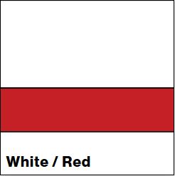 White/Red LACQUER 1/16IN - Rowmark Lacquer